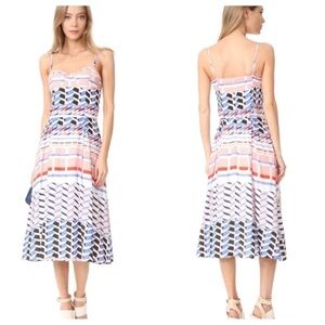 Yumi Kim Anthropologie Prima Donna Night out geometric midi dress size XS